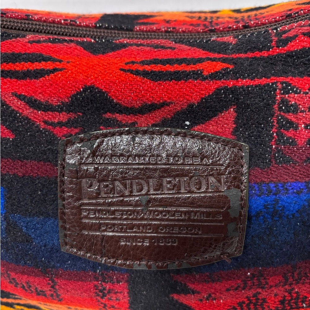 Pendleton Wool Southwestern Aztec Patterned Cross… - image 5